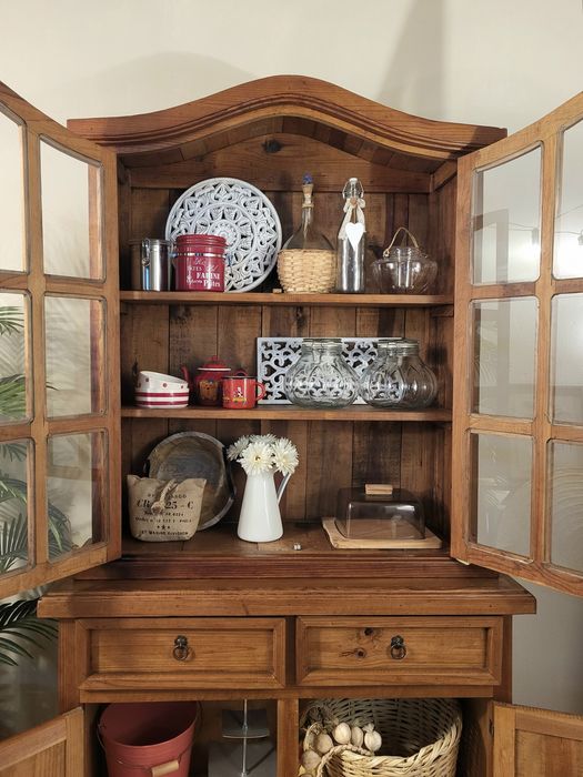 armario, vitrine, louceiro, aparador, mexicano,  rustico