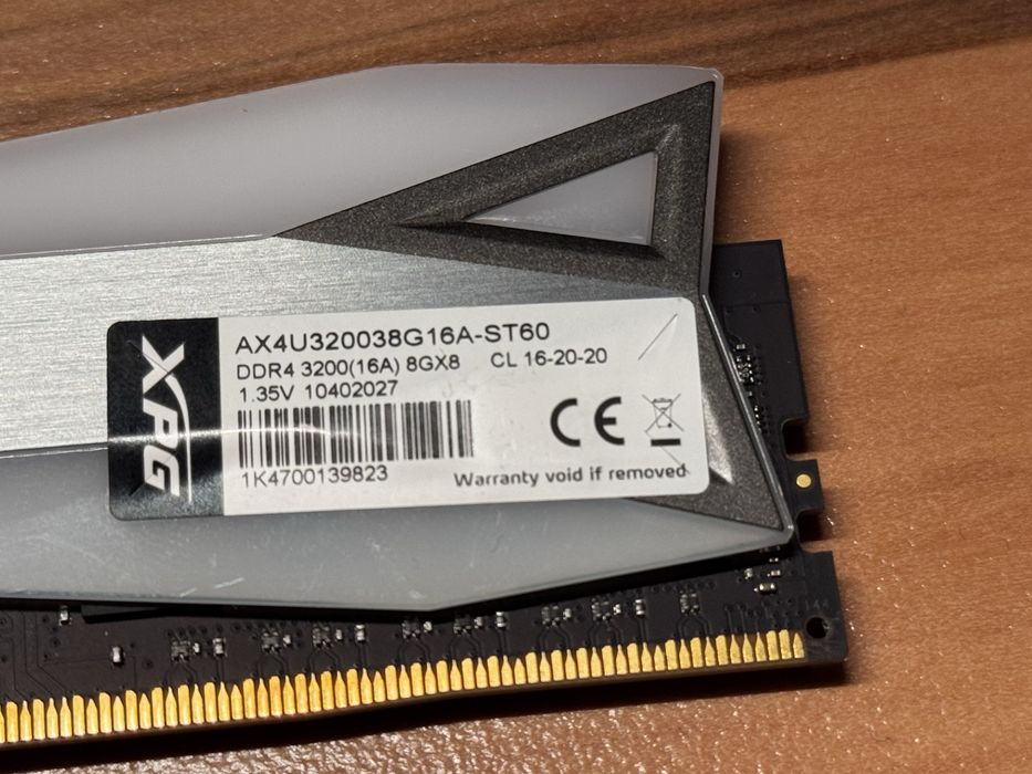 Adata XPG rgb Spectrix D60G 8GB DDR4 3200MHz CL16