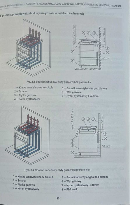 Płyta gazowa Solgaz INNOVA PREMIUM 3+1