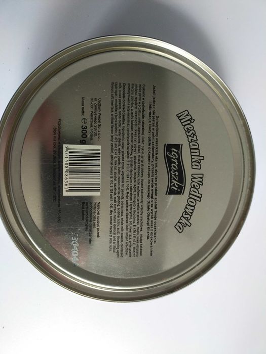 Metalowa puszka na ciastka słodycze