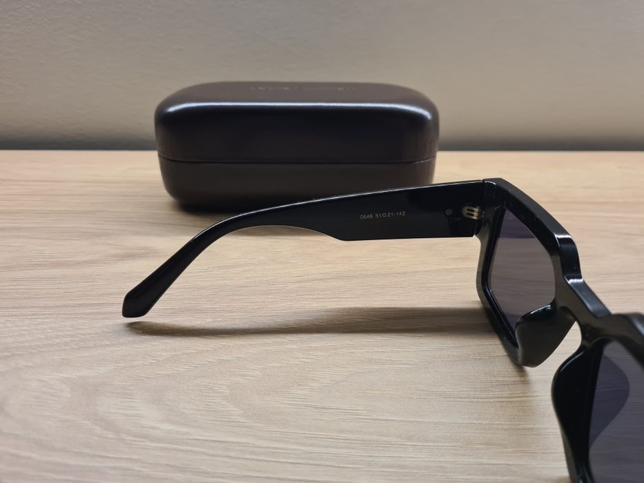 Nowe Damskie Okulary Przeciwsłoneczne UV400 Czarne Louis Vuitton Etui