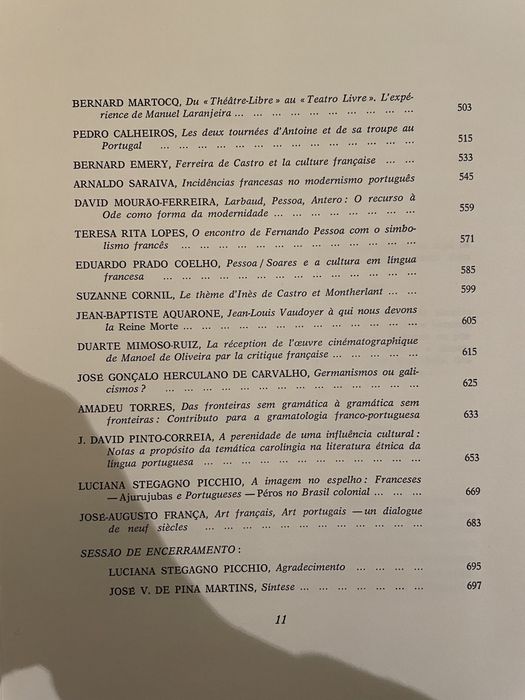 Les Rapports Culturels et Littéraires entre le Portugal et la France
