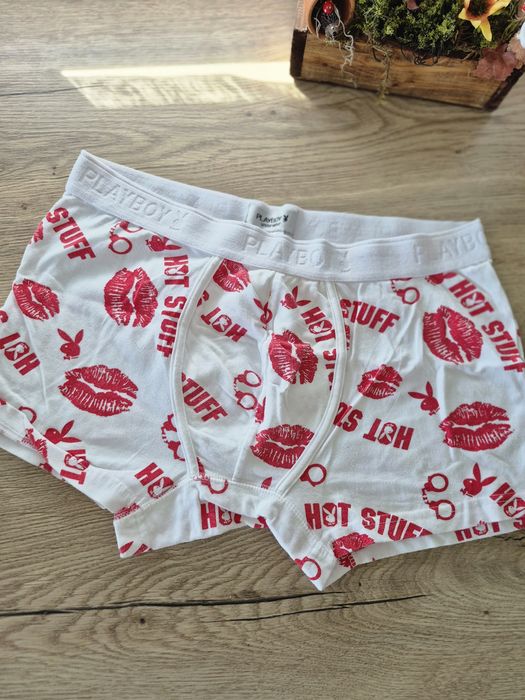 Nowe bokserki bez metki meskie z Anglii Tkmaxx playboy R.M.