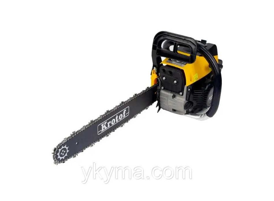 Пила бензинова ланцюгова Krotof шина 455 мм, 52 куб.см, 9000 об/хв
