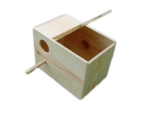 NOVOS - Ninhos Madeira para Caturra, Agapornis e Periquito