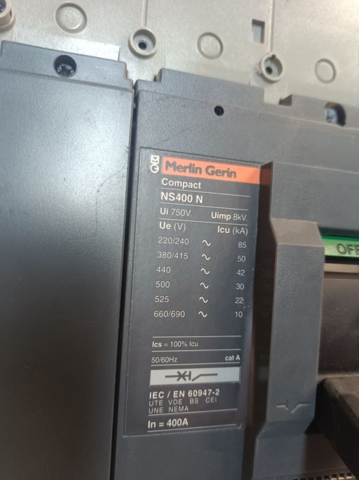 Corte geral trifásico 400A