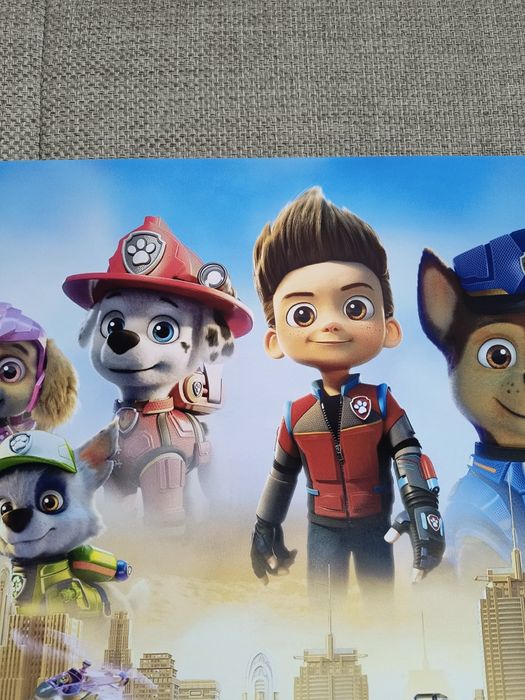 Obraz na płótnie 45x30cm Psi Patrol.
Idealny