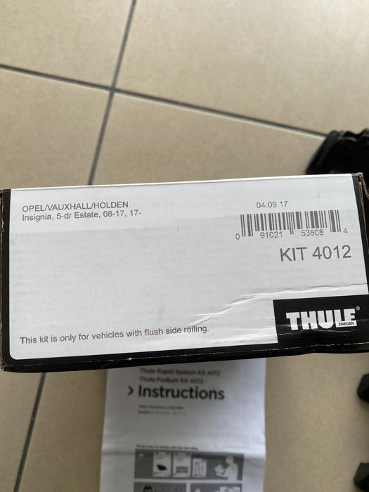 Kit Thule 4012 para Opel Insignia Sports Tourer