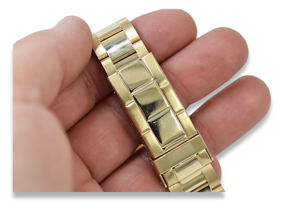 Złoty zegarek z bransoletą męski 14k Geneve mw014ydg&mbw017y Wrocław