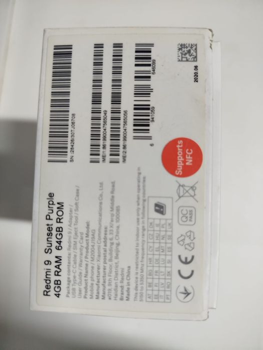 Продам телефон Xiaomi Redmi 9 4/64 NFC