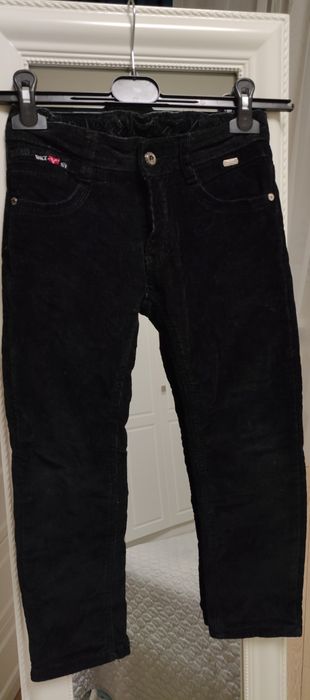 128см 7-8 лет вельветовые брюки на флисе