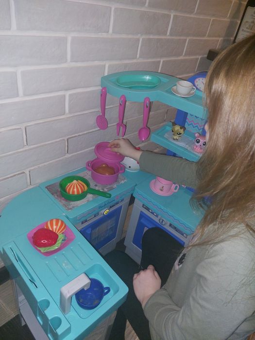 Дитяча кухня велика, з пластику