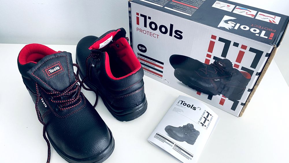 Bota de segurança de pele preto S1P Nº42 Itools