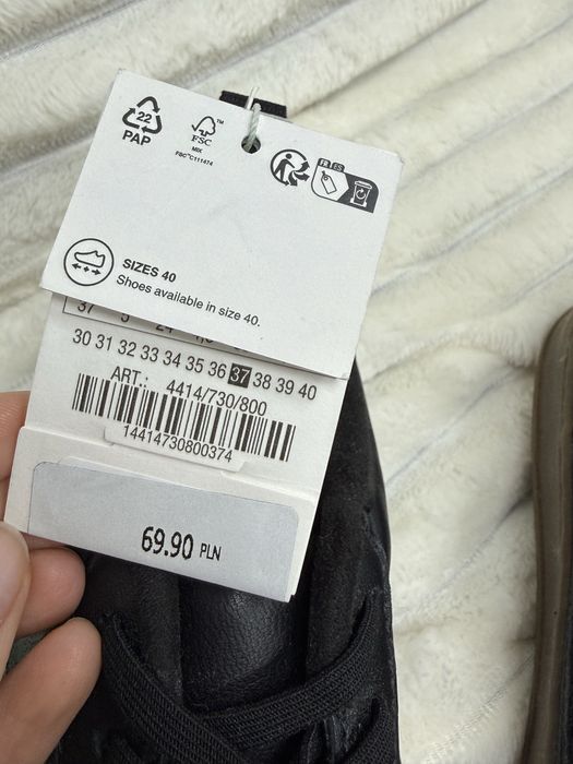 кеди шкіряні хлопчику підлітку Zara 37