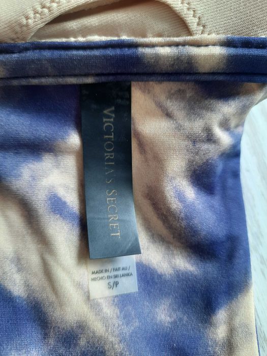 Купальник Victoria's secret оригинал бандо S M леопардовый с брошкой