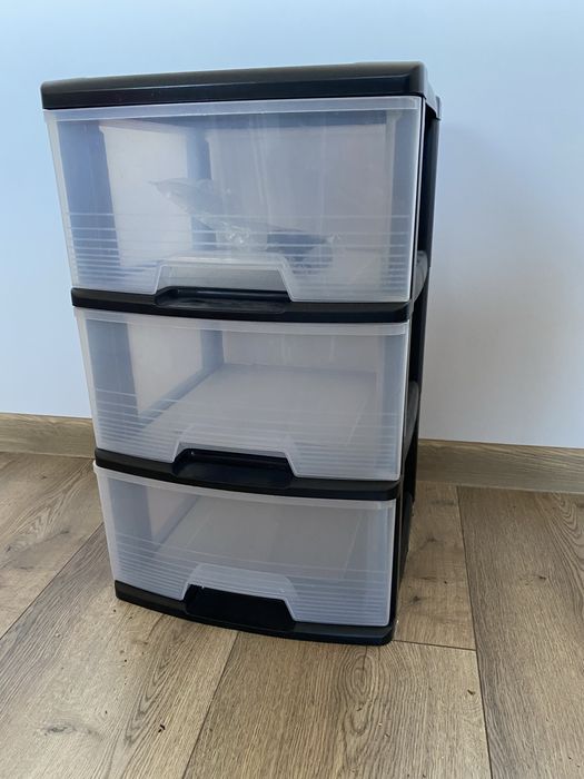 Nowa komoda kontenerek z 3 szufladami na kółkach lub bez organizer