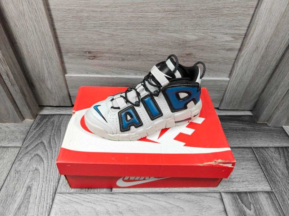 Кроссовки Nike Air More Uptempo GS білі сині 38.5 розмір оригінал Кросівки