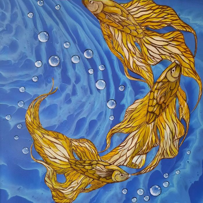 Natale Air / Живопис / картина / 40/40 Мixed media Art / 2020 / #156