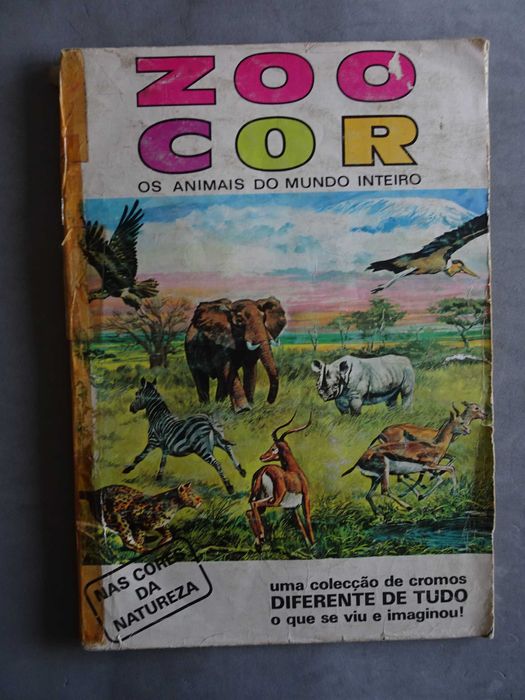Caderneta de cromos Zoo Cor Os animais mundo inteiro (faltam 3 cromos)