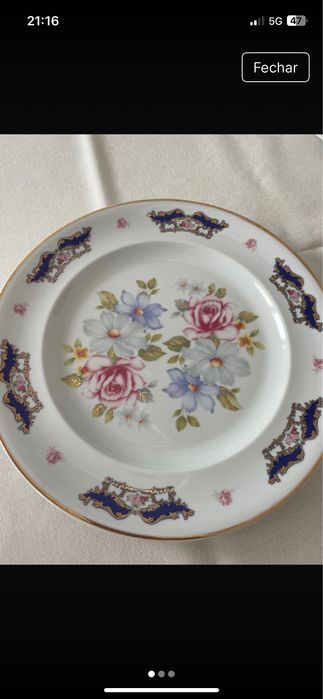 Limoges cake plate424831349519165440