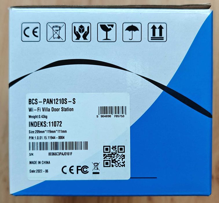 Panel wideodomofonowy IP BCS-PAN1210S-S jednorodzinny - zewnętrzny