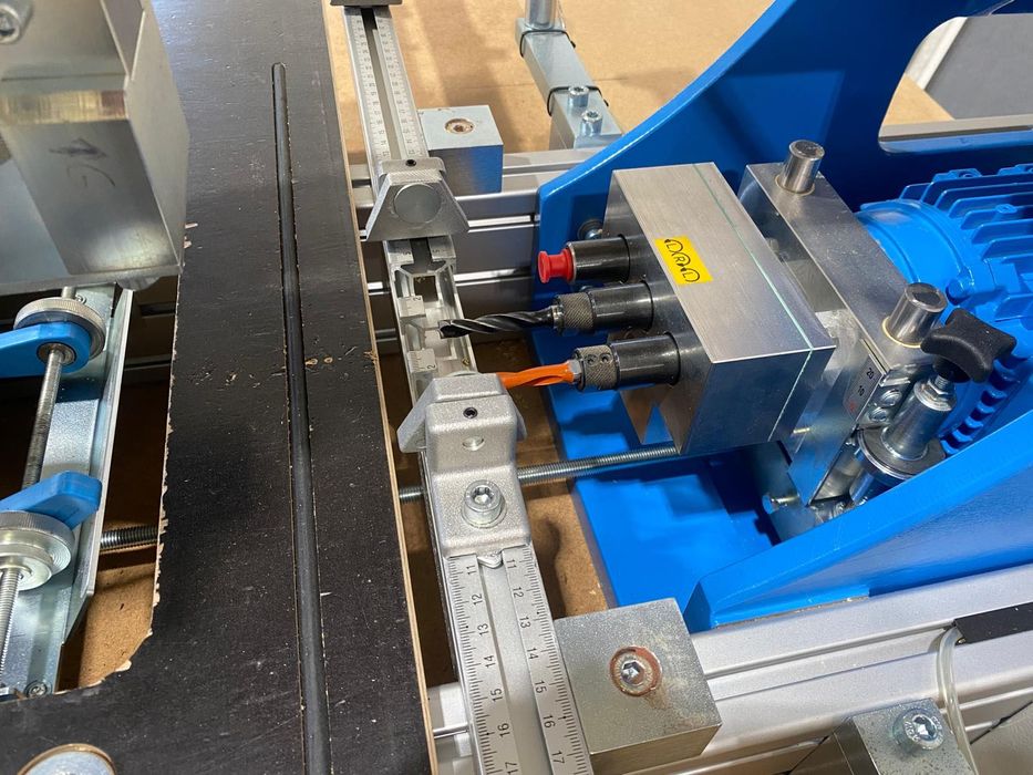 Wiertarka meblarska Hettich BlueMax Mini Modular Plus – komplet.
