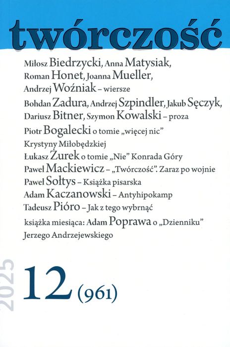 Twórczość 12/2025. Instytut Książki