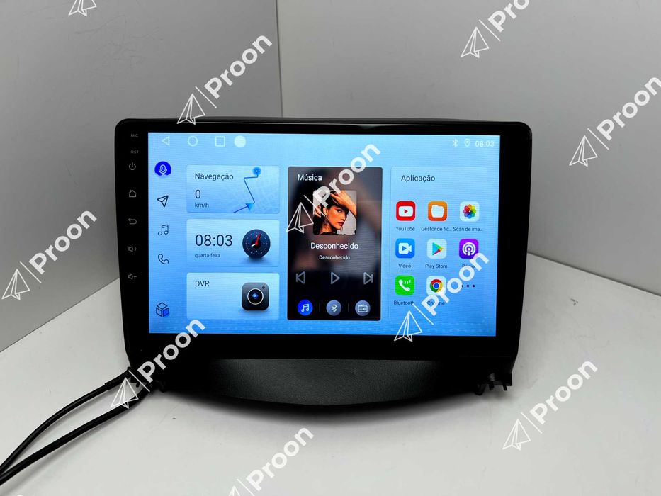 Rádio Peugeot 207 Android 2 din auto android