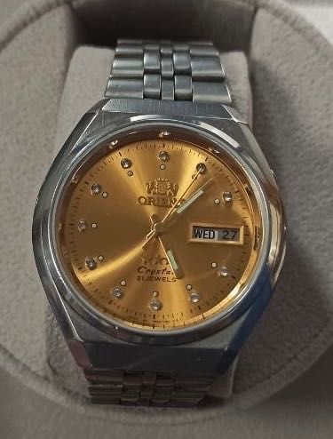 ORIENT męski zegarek vintage Japonia 21 kamień
