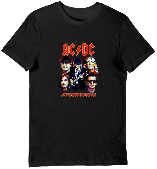 Koszulka męska ACDC skład zespołu czarna 3XL