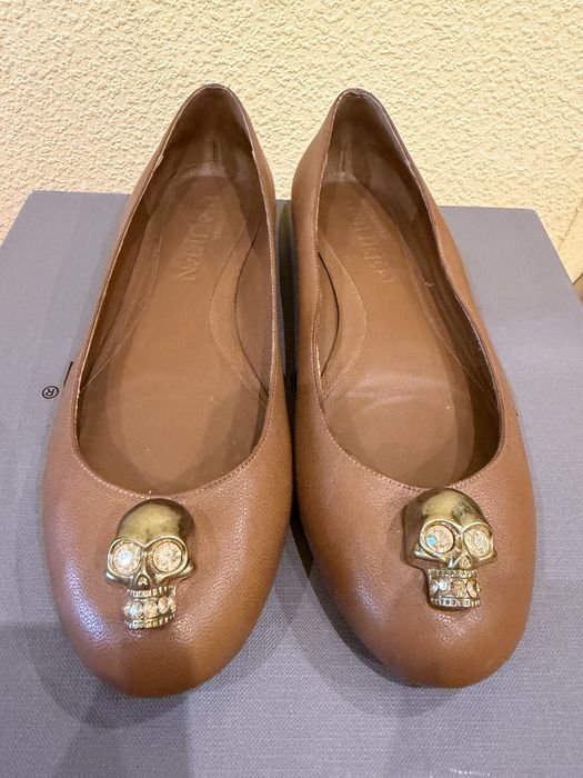 Шкіряні балетки Alexander McQueen