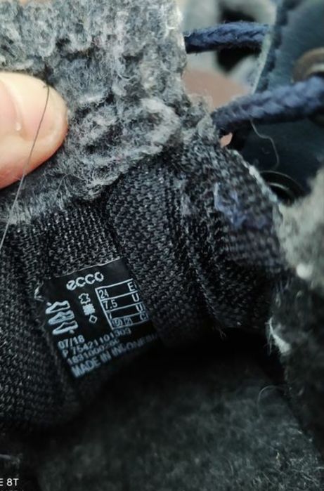 Ecco 24 ботинки на хлопчика зимові чоботи черевики сапоги взуття ессо