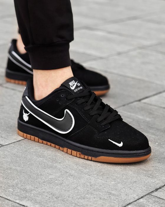 Кросівки Кроссовки Кросівки Nike Dunk Low Black White Чёрный Белый Чорний Білий Кросовки демісезон