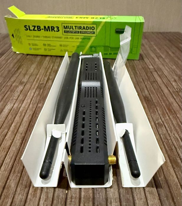 Zigbee адаптер SLZB‑MR3 — как новый, полный комплект