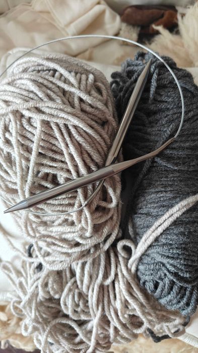 Подборка Для Вязания: Круговые Спицы Sultan 80 см N3 и 2 мотка Пряжи