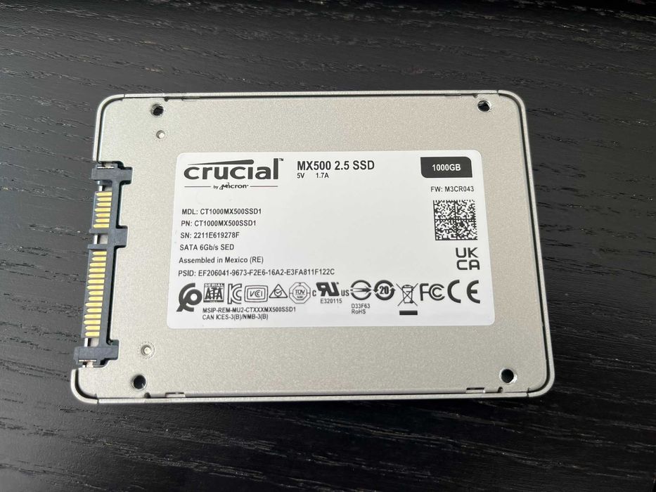SSD 1TB Crucial MX500 (duas unidades)