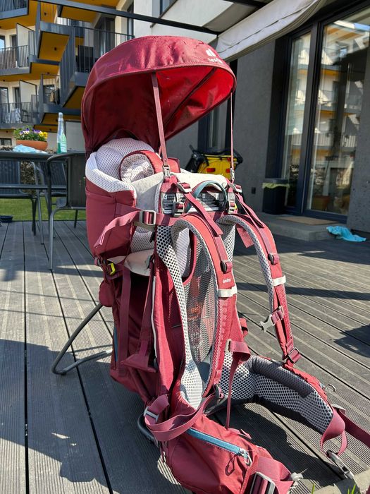 Nosidełko Deuter Kid Comfort Maron + pokrowiec Deluxe