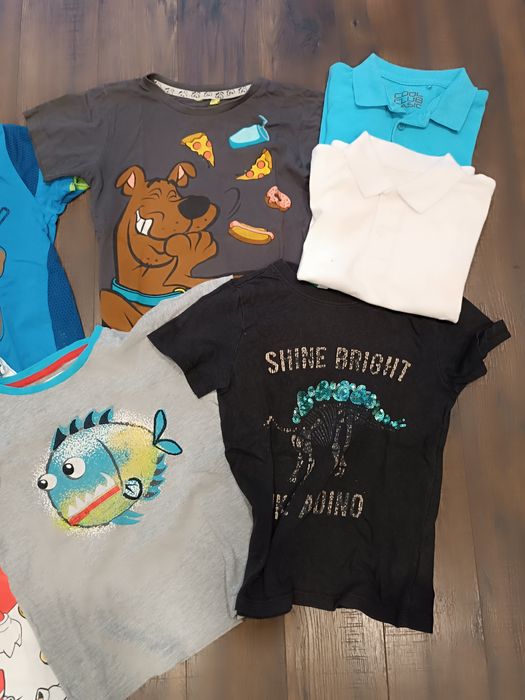 12 szt. t-shirty/koszulki 110-116