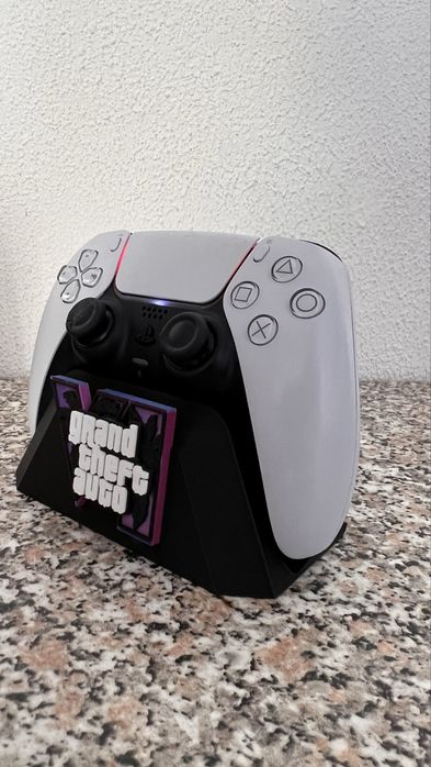 Suporte / Base de Comando PS5 DualSense - Tema GTA VI Vice City