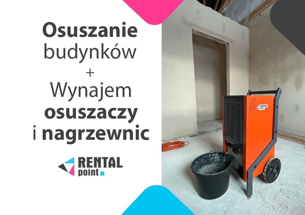 WYNAJEM Osuszaczy, Nagrzewnic, Klimatyzatorów, OSUSZANIE budynków
