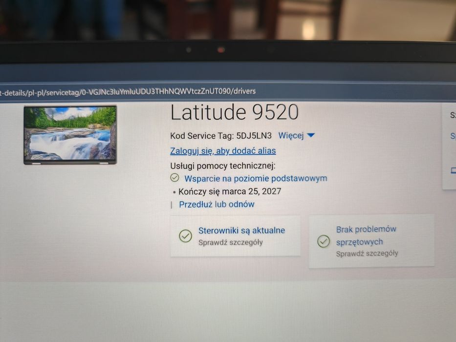 Dell Latitude 9520 Gwarancja