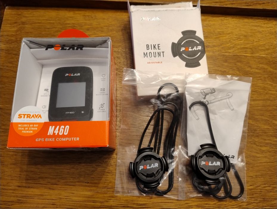 Licznik komputer rowerowy Polar M460 + 2 uchwyty