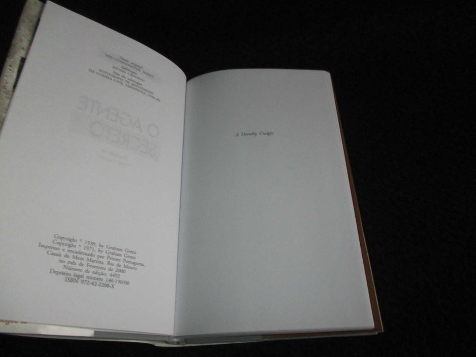 Livro O Agente Secreto Graham Greene Círculo de Leitores