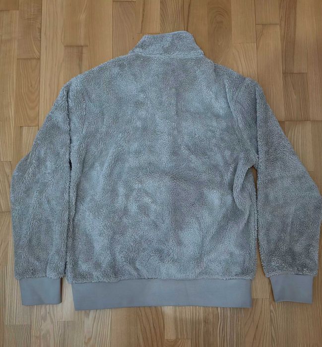 Champion Polar Teddy Half Zip – beżowy polar sherpa z haftem