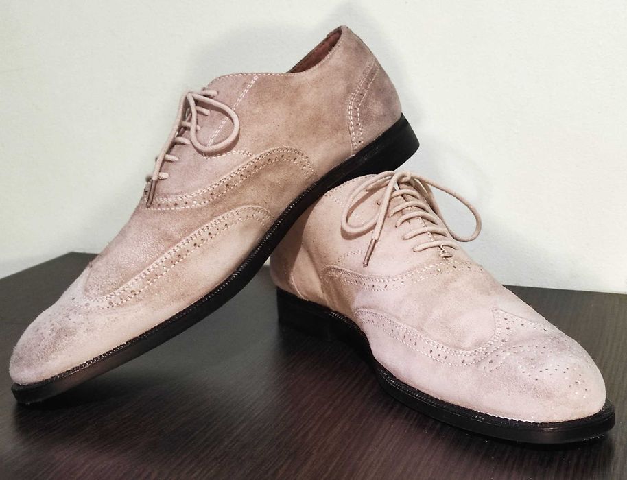 Елегантні туфлі Oxford-броги Stonefly, замша/шкіра, розмір 43