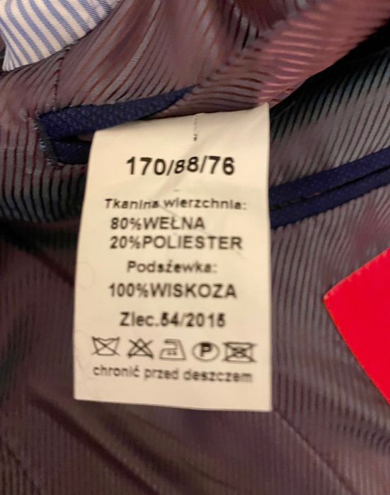 Garnitur młodzieżowy granatowy 170