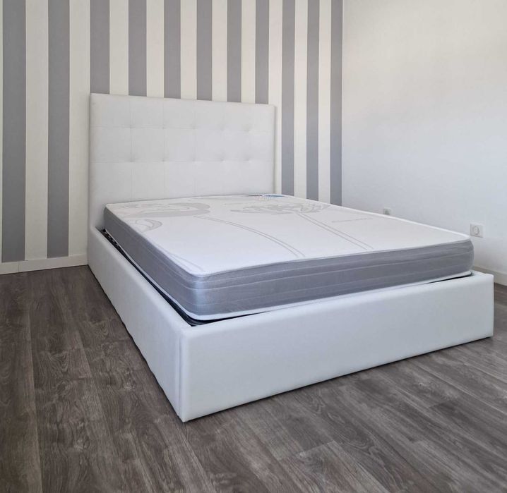 Camas de Casal Estofadas de Luxo 199€ Disp. em Várias Cores! 190x140m!