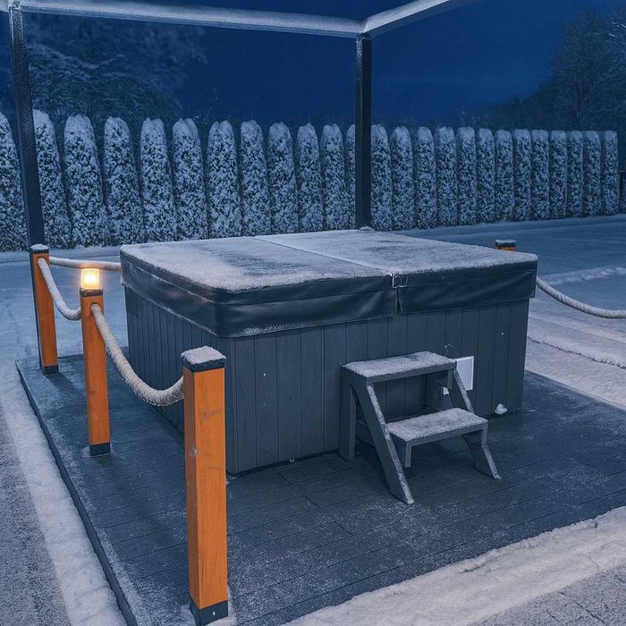 Jacuzzi z piecem na drewno dla 6ciu osob balia basen bania sauna masaż