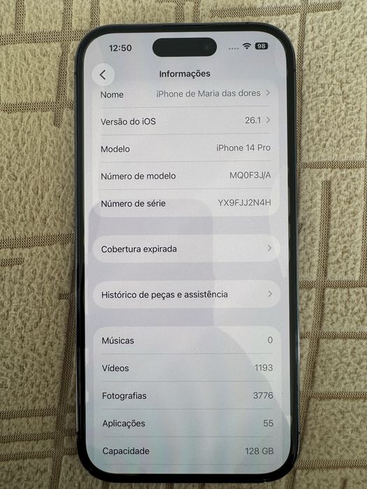 Iphone 14 pro com 128GB em otimo estado