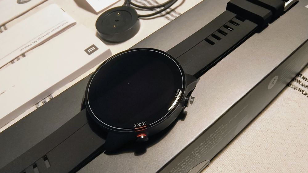 Smartwatch Xiaomi Mi Watch, czarny, amoled, idealny